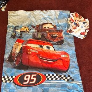 Disney Cars Red and Blue Bedding Set